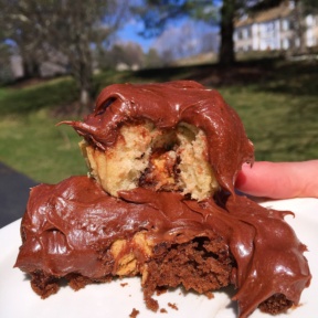 Gluten-free Reese's Stuffed Cupcakes